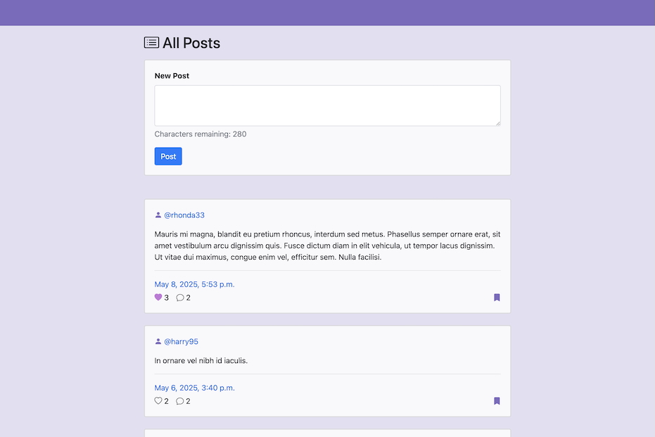 Socialize screenshot